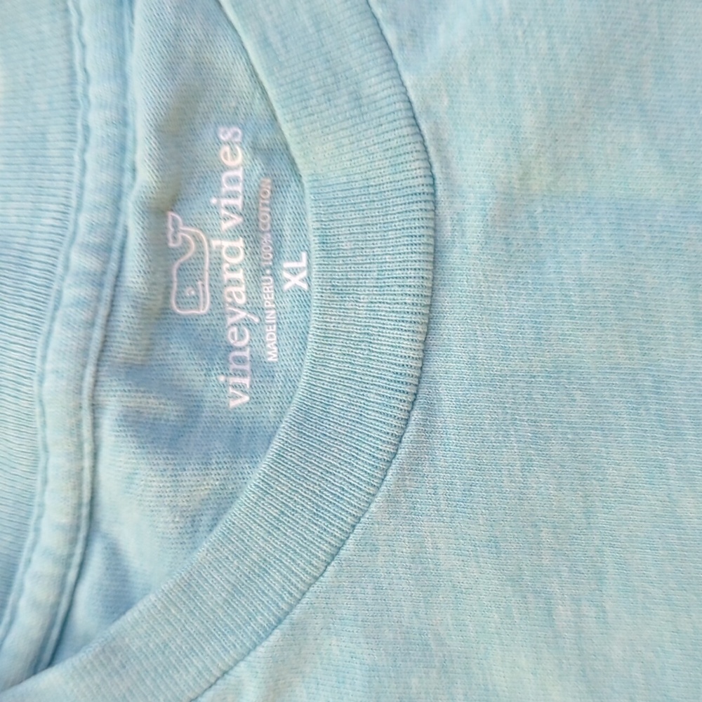 teal blue short sleeve whale t shirt